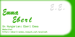 emma eberl business card